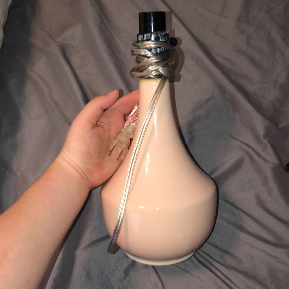 Pink lamp base